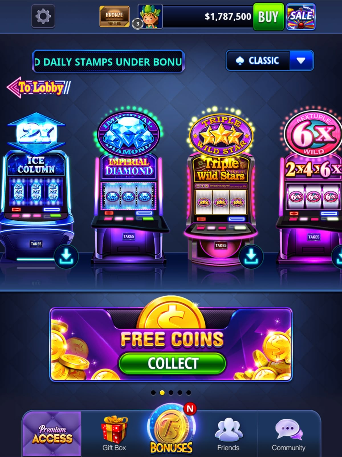 blitz slots login game