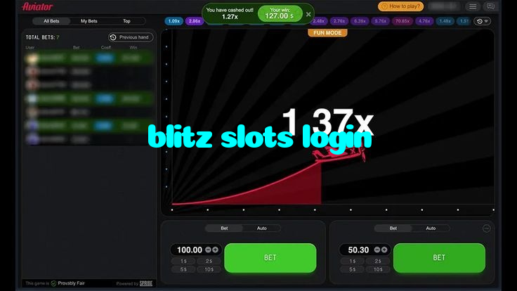 blitz slots login casino presented on mobile device in Pakistan with slots and live games
